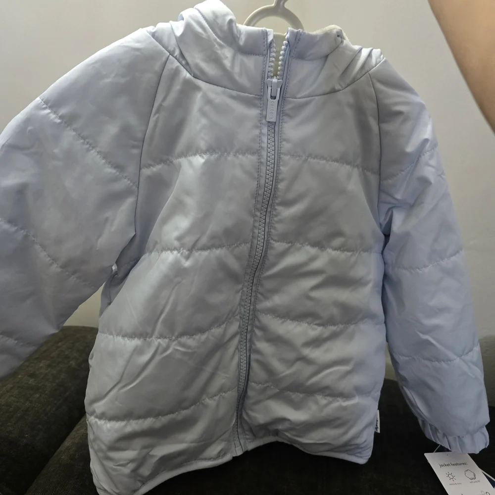 Carter's Soft Blue Quilted Jacket
